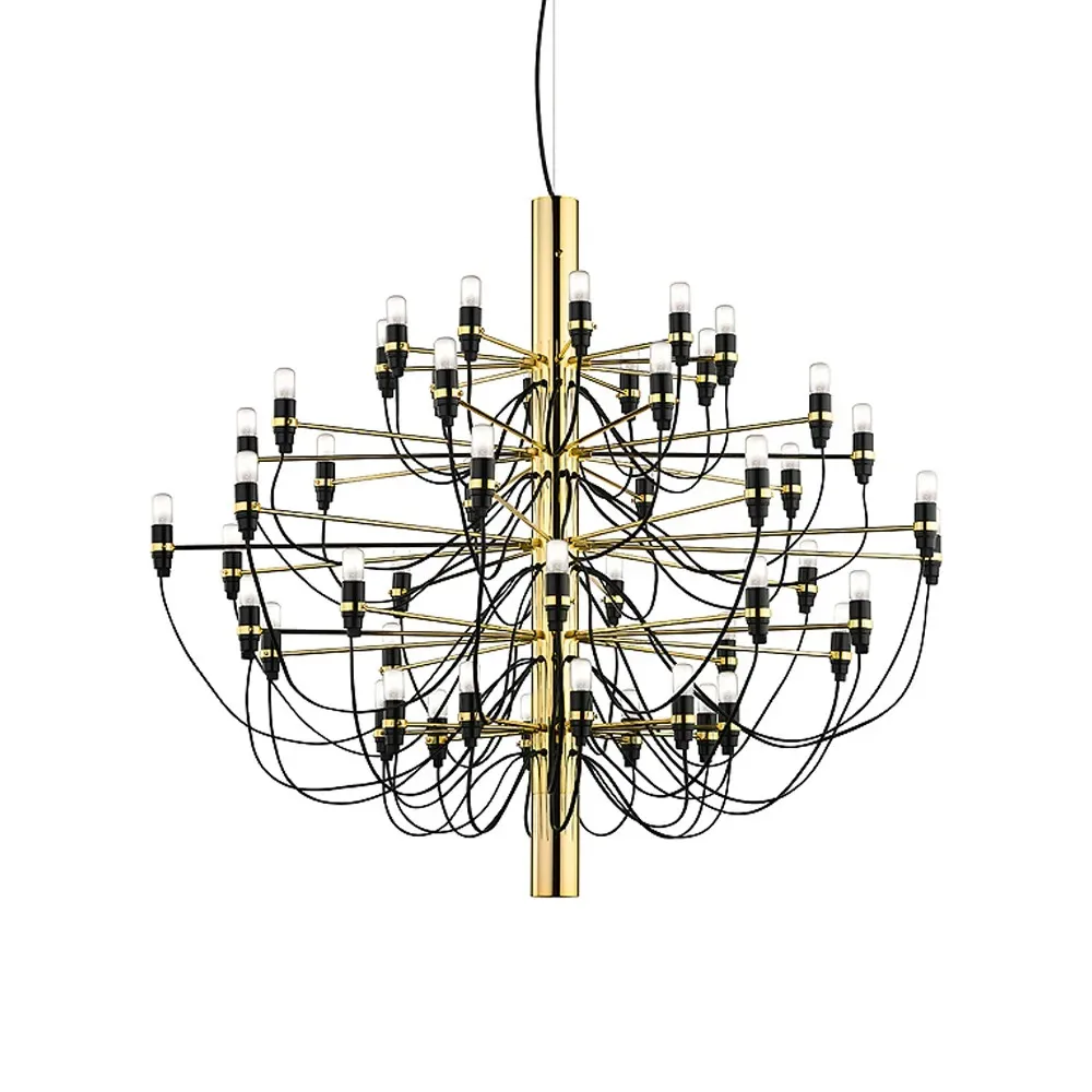 Flos 2097 Sarfatti Kronleuchter LED Messing 50 Lampen