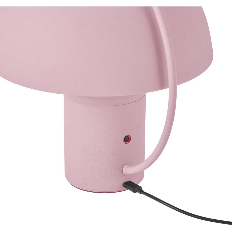 Tischlampe Hedda Rosa Aluminium/Eisen 15 cm 17 cm - Farbe: Hellrosa - LED - Lichtfarbe: Warmweiss - LED Energiesparlampen