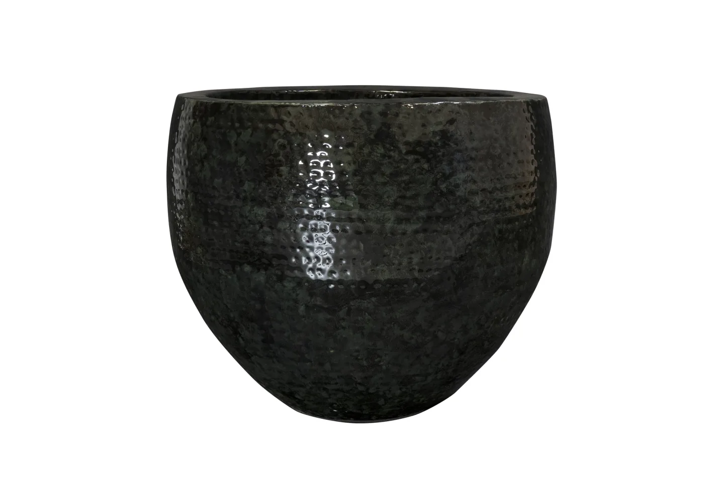 Decofinder Gefäss Thom, Metall, Schwarz H: 44 cm | Schubiger Möbel