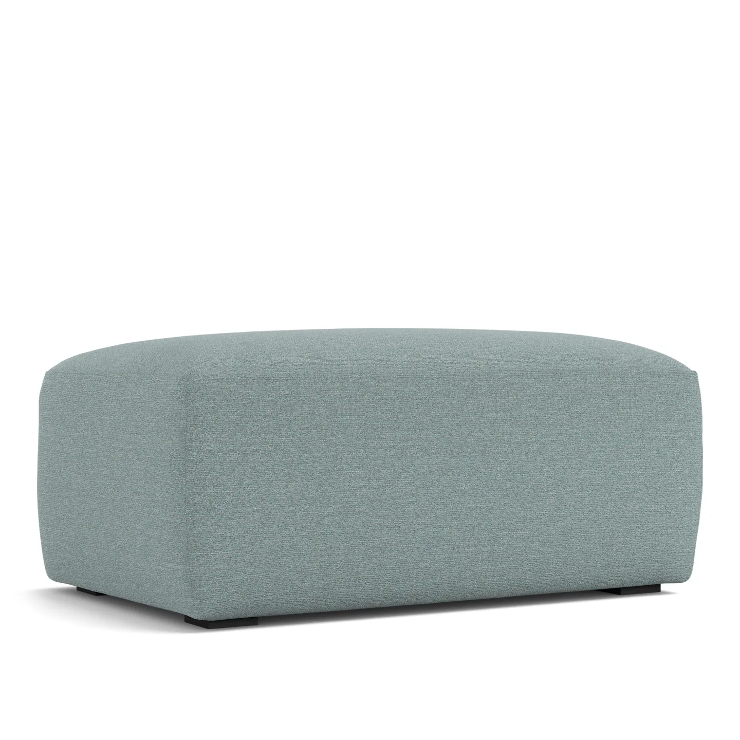NOGA - Brick Ottoman Lario 12 - Fotpallar - Blå - Dun/Metall/Trä/Textilmaterial