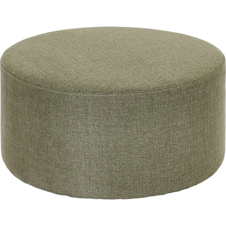 Hocker Kadira Grün Stoff 50 cm 25 cm