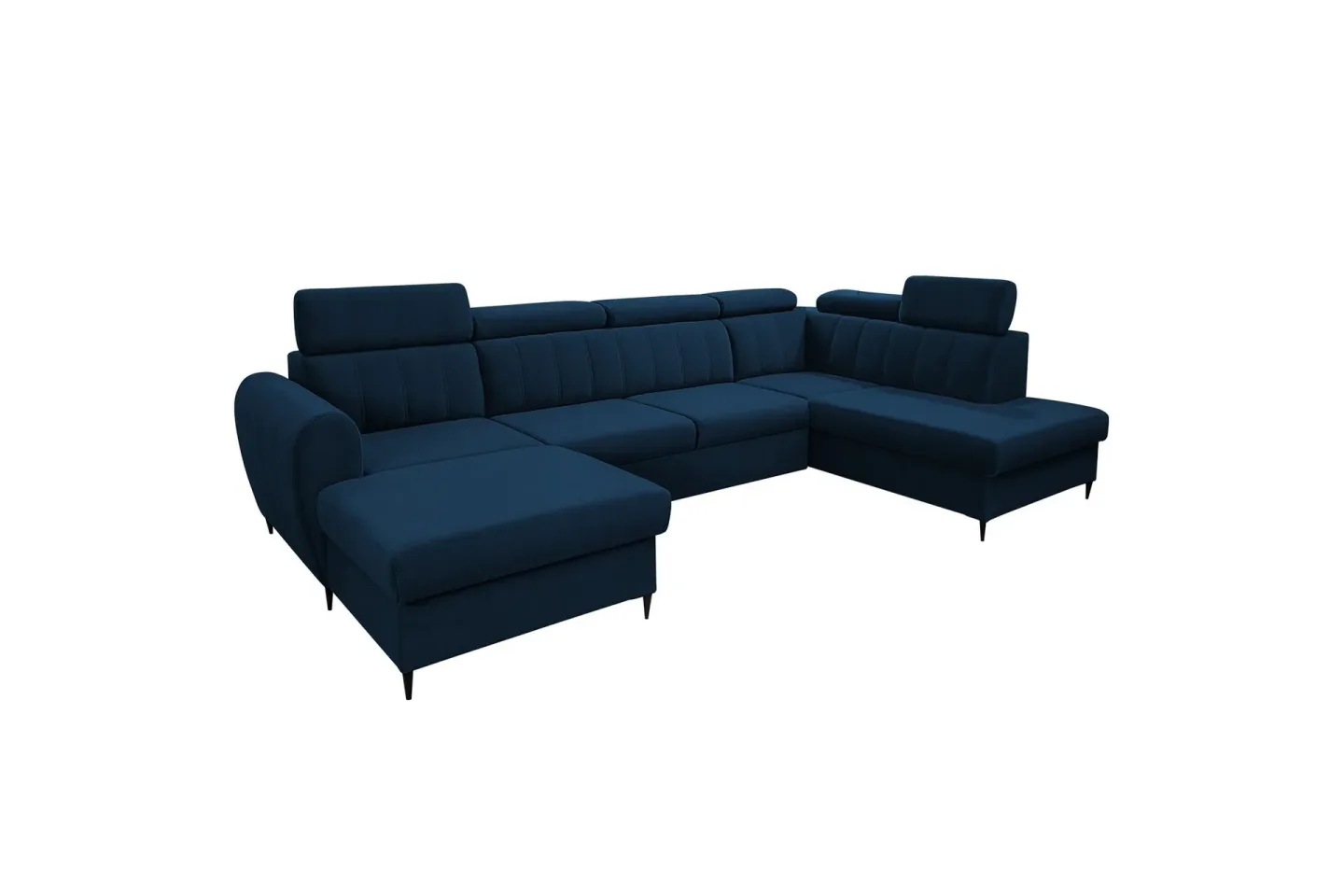 Hoffman Soffa med Divan och Schäslong 4-sits - Blå