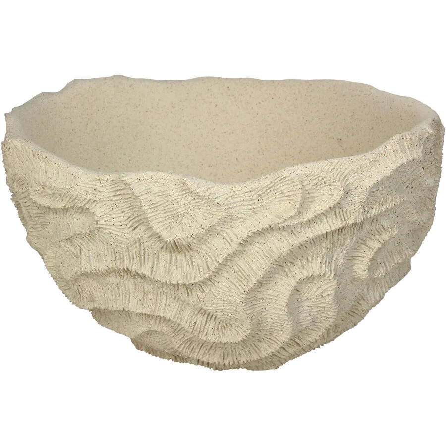 Schale Levend sand Polyresin H 21.3 cm