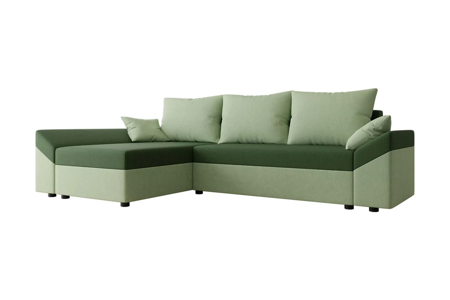 Ovadia 4-sits Bäddsoffa Höger - Grön