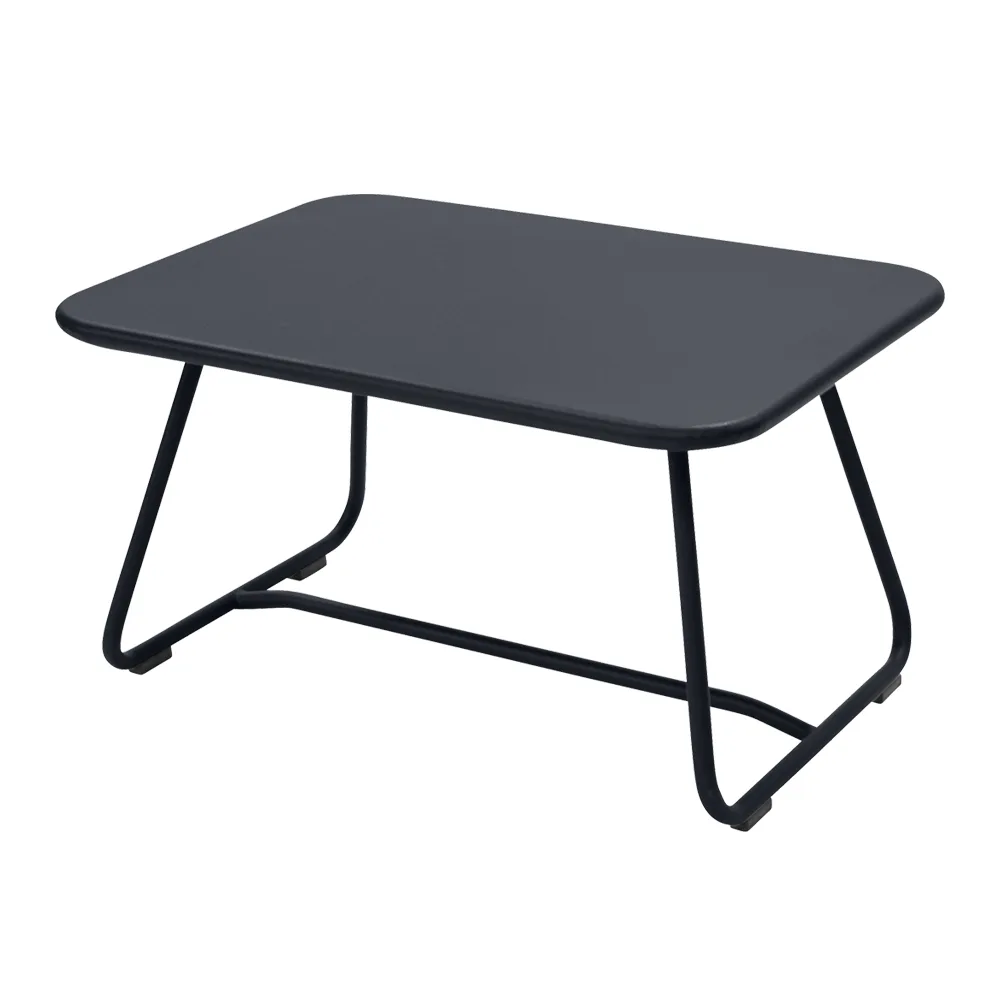 Fermob - Sixties Low Table Anthracite 47 - Småbord och sidobord utomhus - Frédéric Sofia - Grå - Metall