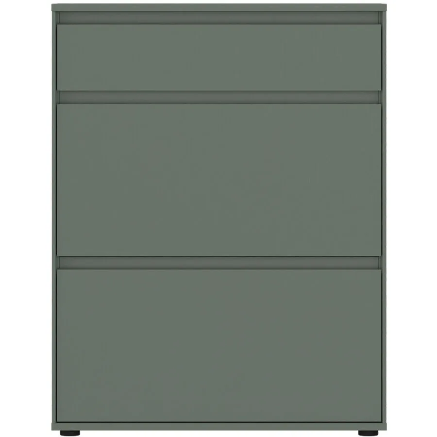 Schuhschrank Birio salbei Spanplatte B 75 cm H 96.8 cm