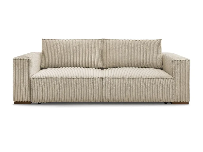 3er Sofa BOBOCHIC CHELSEA Cord-Stoff taupe