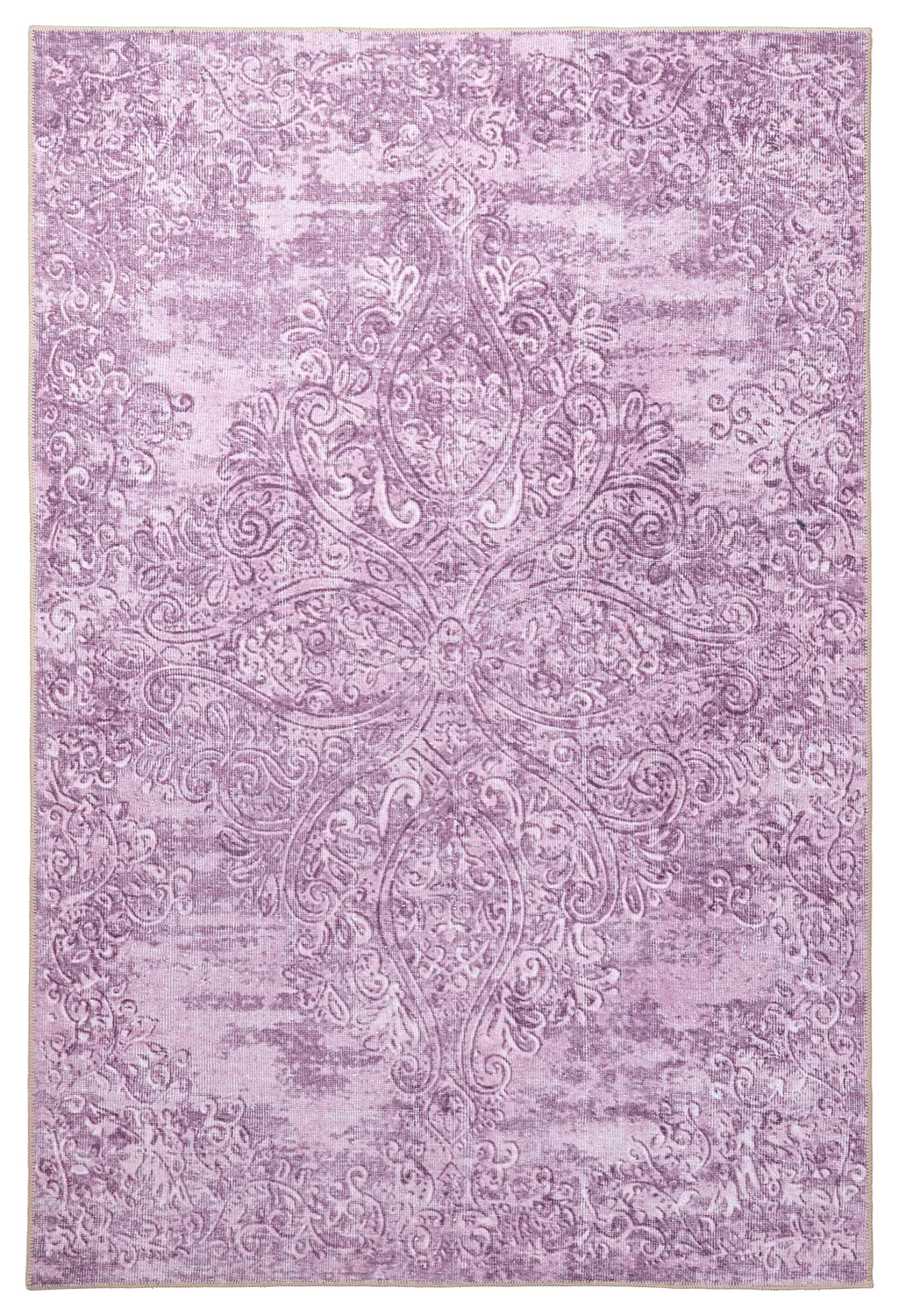 Flatvevd teppe - Valenza (rosa) (Størrelse: 150 x 230 cm)