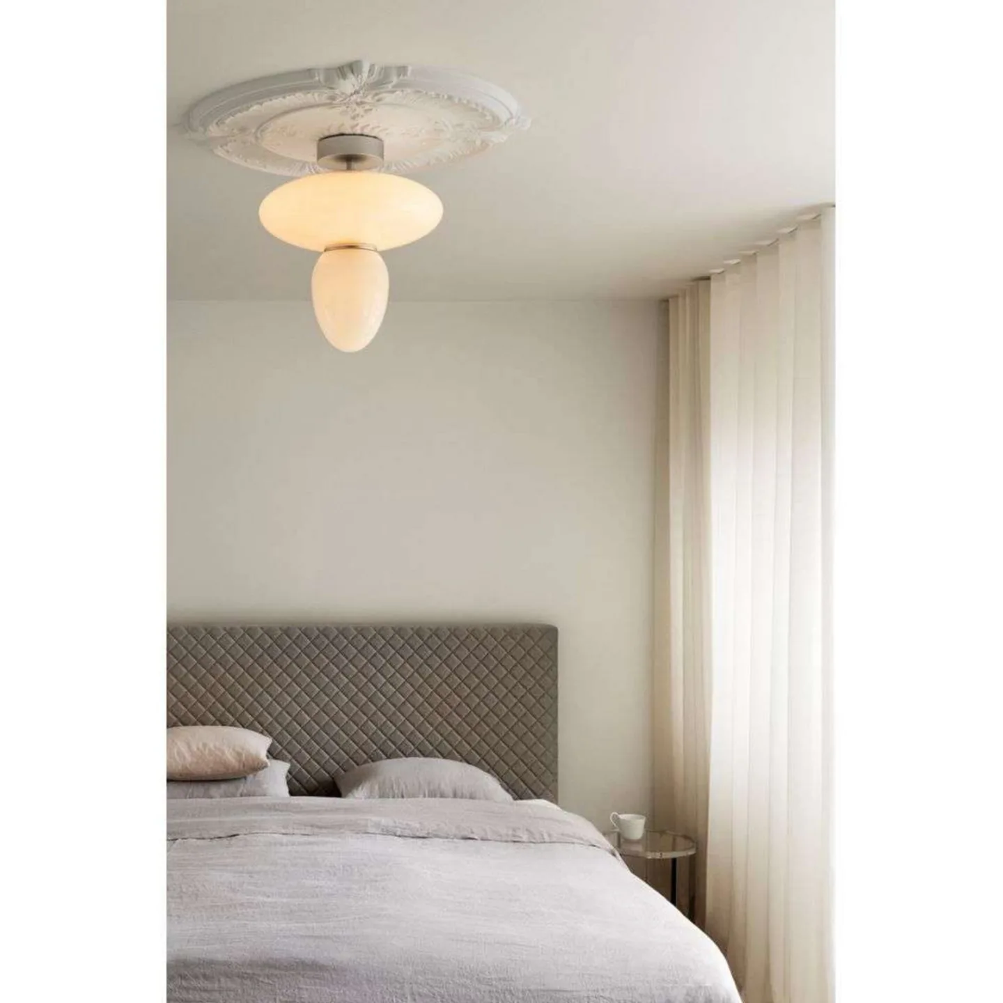 Rizzatto 42 taklampa, silver/opal, Ø 40 cm - Nuura Nuura Aps - Vardagsrum - Skandinavisk - Metall - Med lampskärm