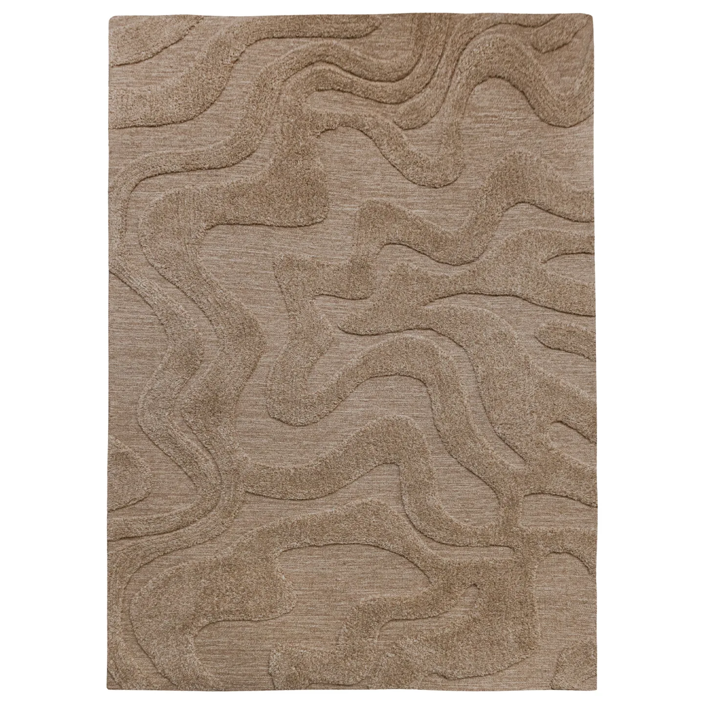 Tinted Objects - Norlander Wool Rug Beige-Melange 200x300 - Ullmattor - Brun - Ull