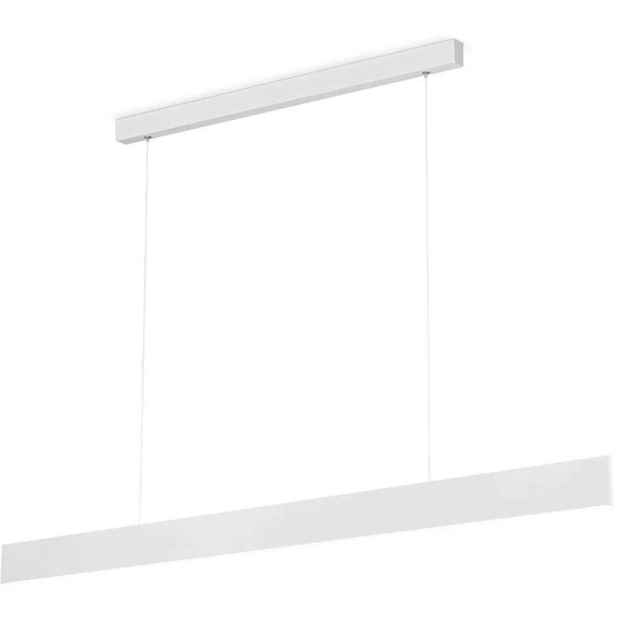 Pendellampe Gideon Weiss Stahl 3.6 cm - Lichtfarbe: Warmweiss