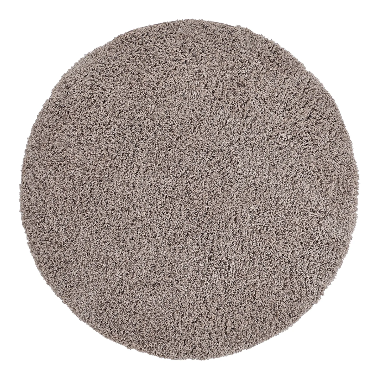 Rundt teppe - Combarro Solid Cotton Shaggy (taupe) (Størrelse: Ø 200 cm)