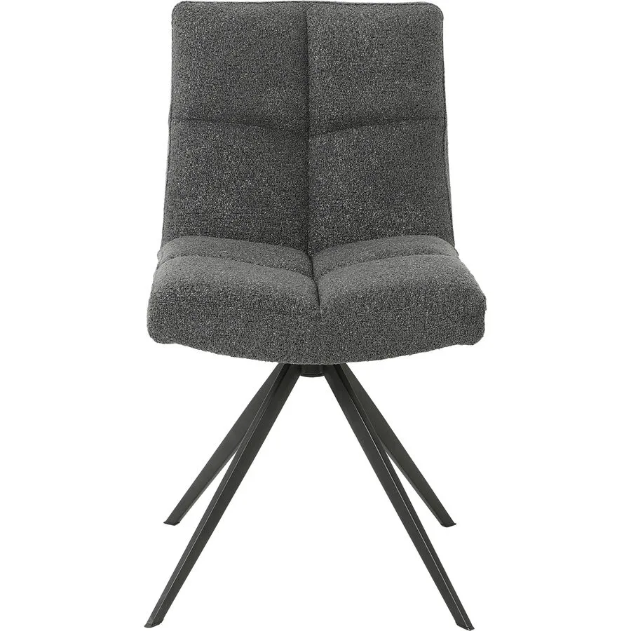 Stuhl Darvid grau Polyester/Metall