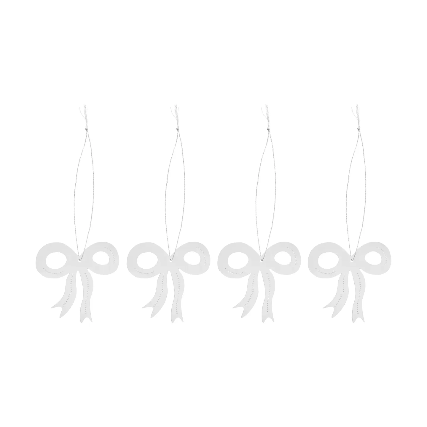 Cooee Design Christmas deco rosett 6 cm 4-pack Rostfritt stål