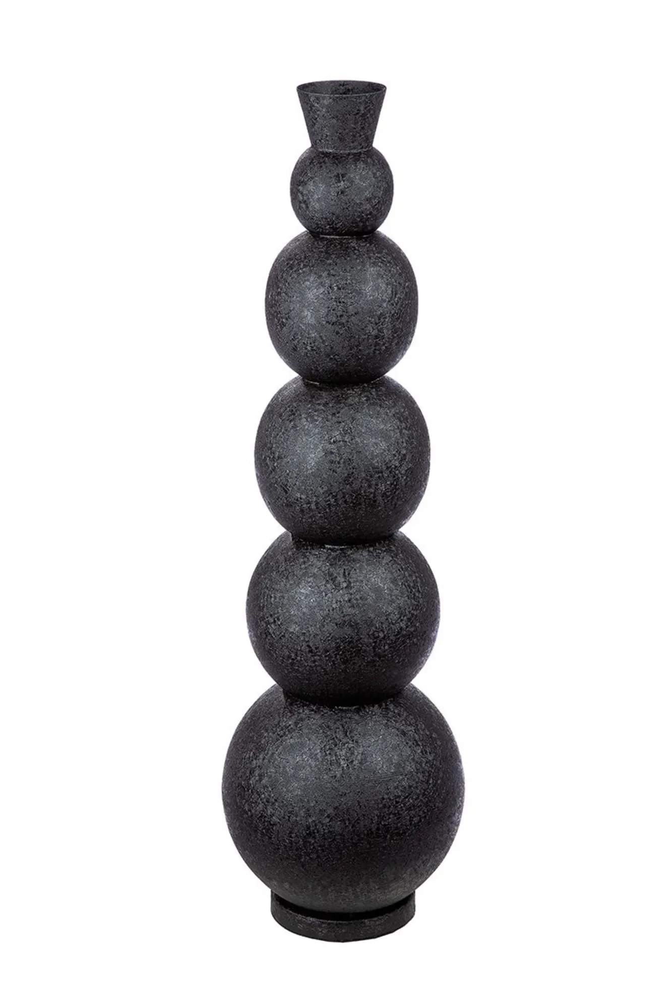 Gilde Vase Rotonda, Schwarz H: 87 cm | Schubiger Möbel