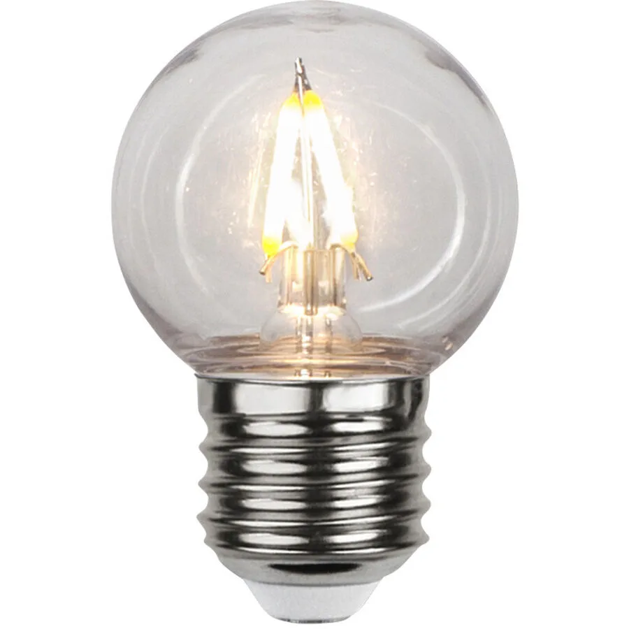 Leuchtmittel Bulb Outdoor Kunststoff E27 1.4 W - Farbe: Transparent - Material: Polycarbonat - LED - Lichtfarbe: Extra warmweiss - LED Leuchtmittel