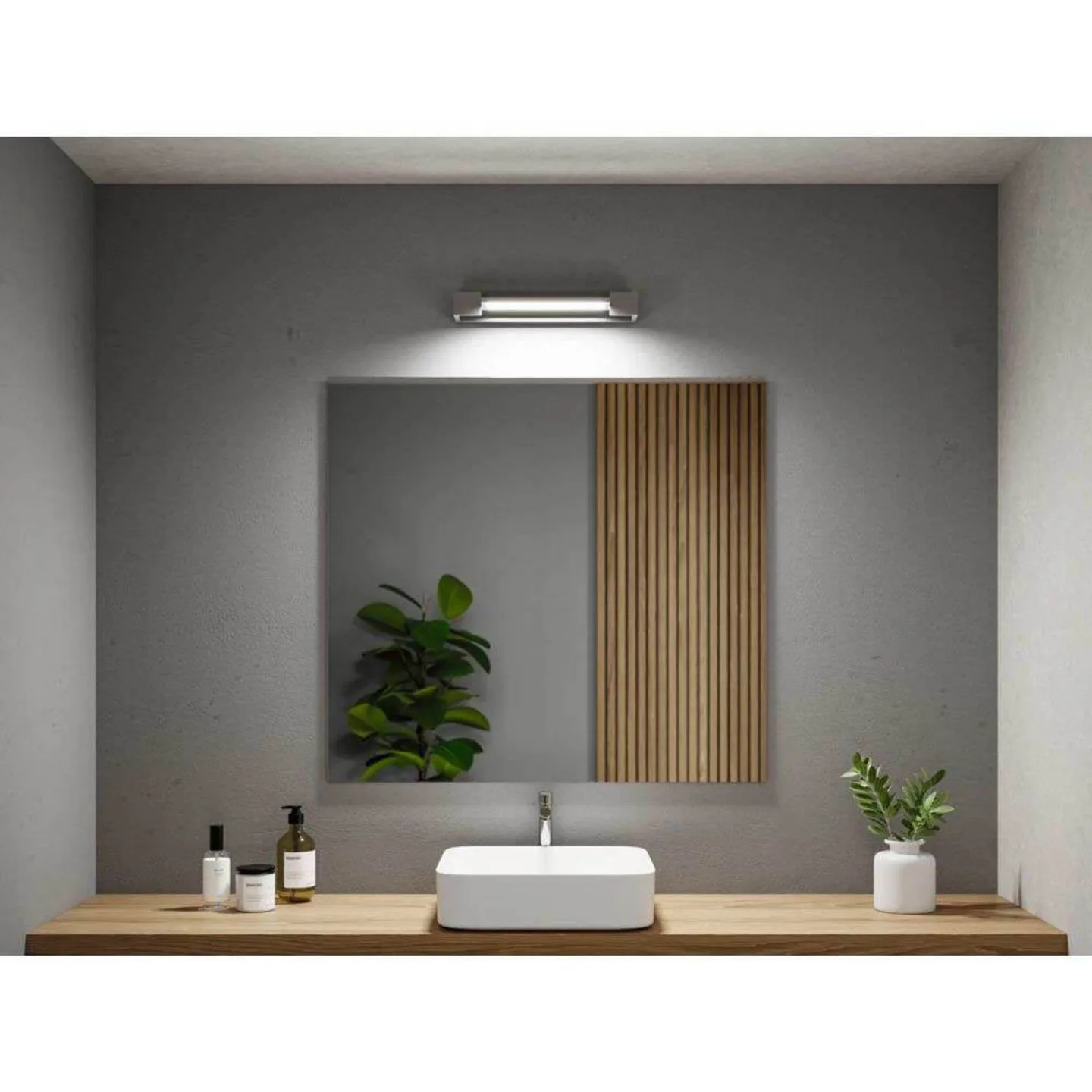 LED-Wandleuchte Lucille alu 40 cm dimmbar IP44 - Paulmann - Badezimmer - Modern - Metall - Eckig