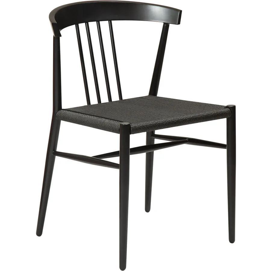 DAN-FORM Stuhl 2er-Set Sava schwarz Mischgewebe