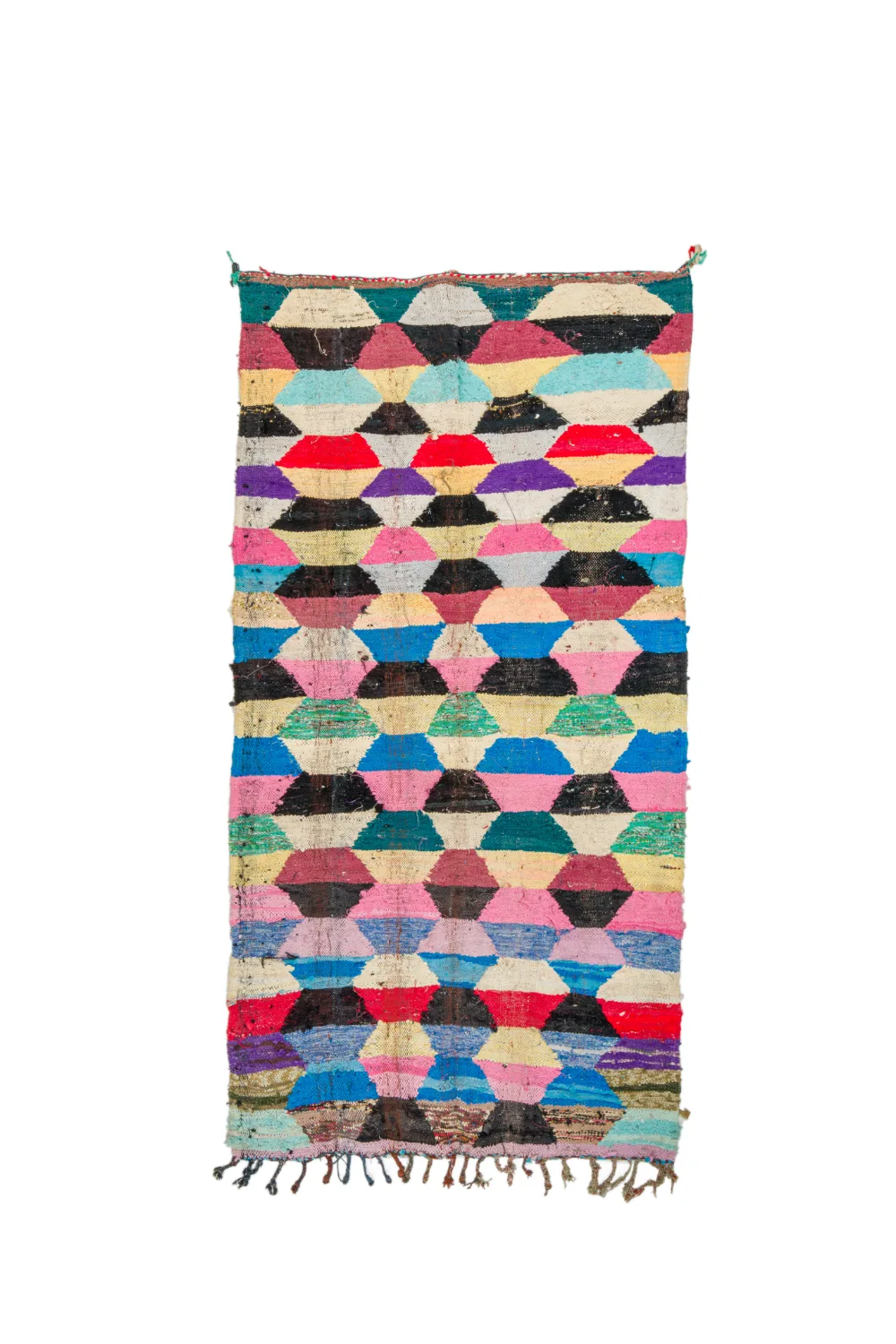 Marokkansk Boucherouite-teppe 145 x 275 cm (Størrelse: 145 x 275 cm)