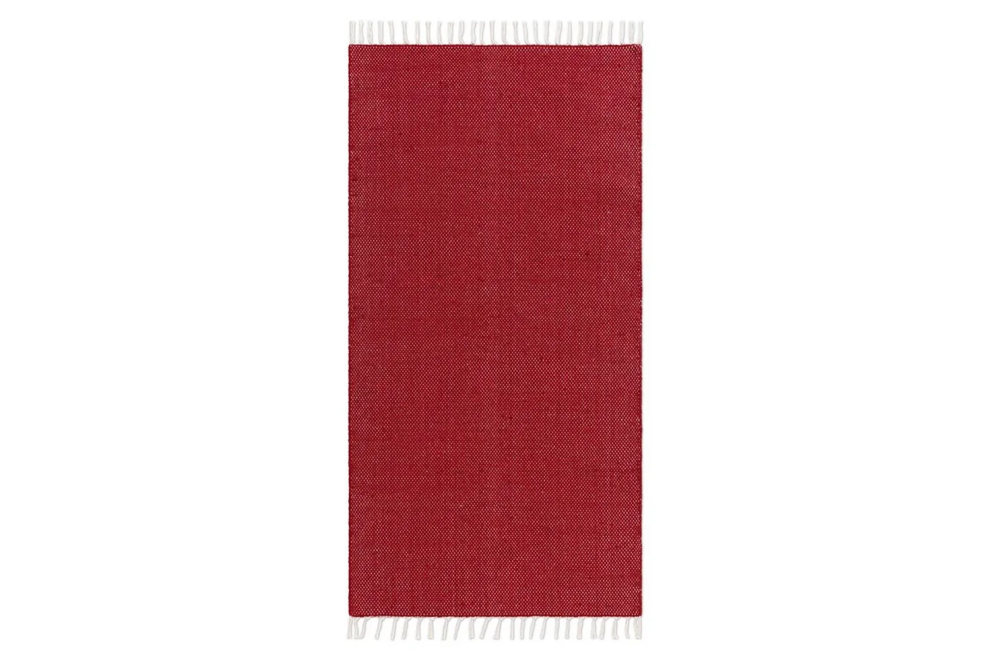 Garnmatta Line - 75x220 cm, Röd