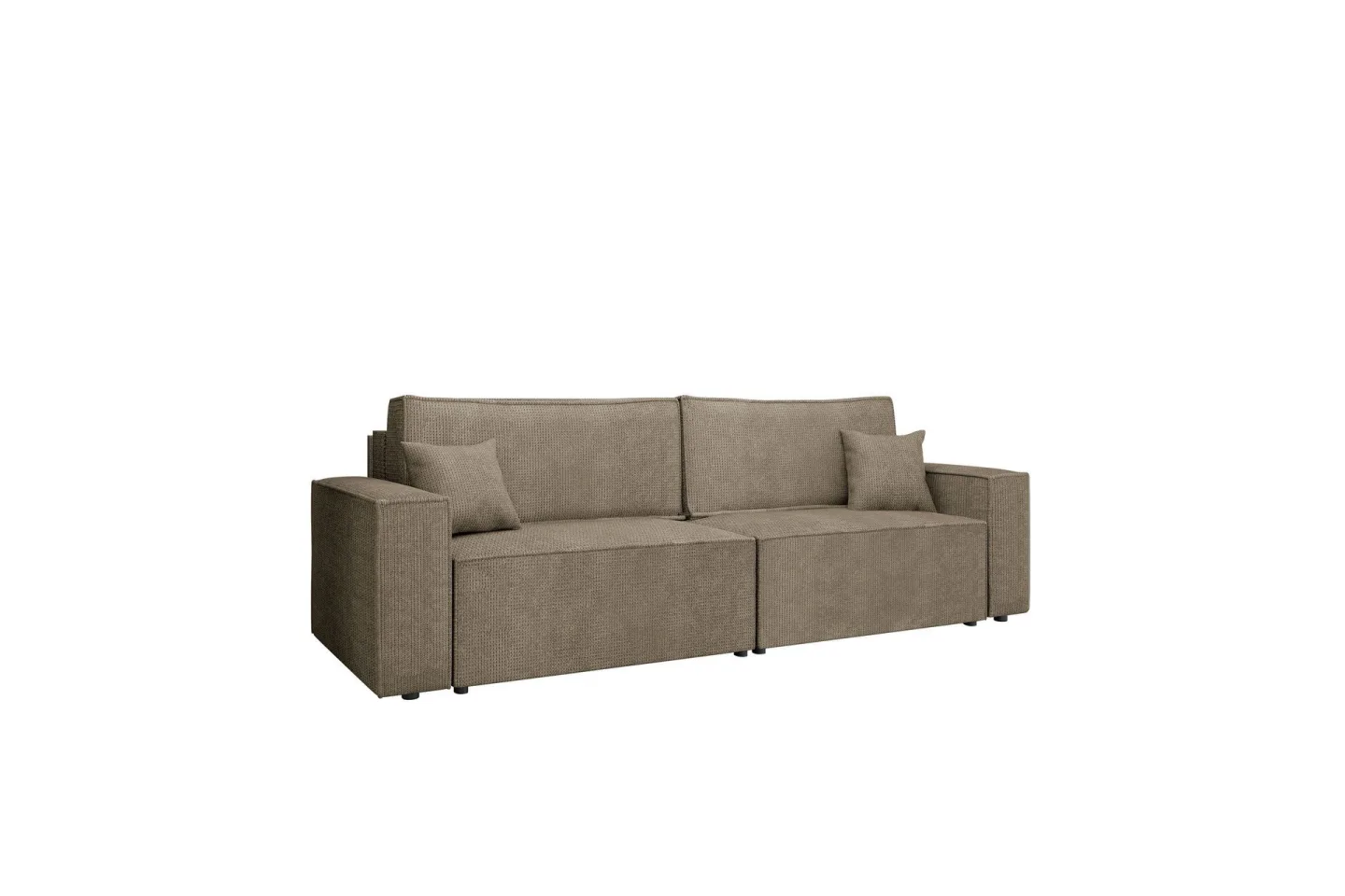 Hobson Bäddsoffa 3-sits i Plysch - Brun