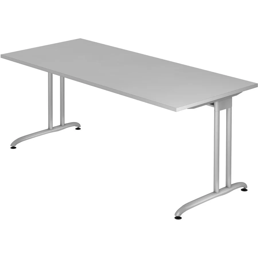 Schreibtisch Office grau Holzwerkstoff B 180 T 80 cm