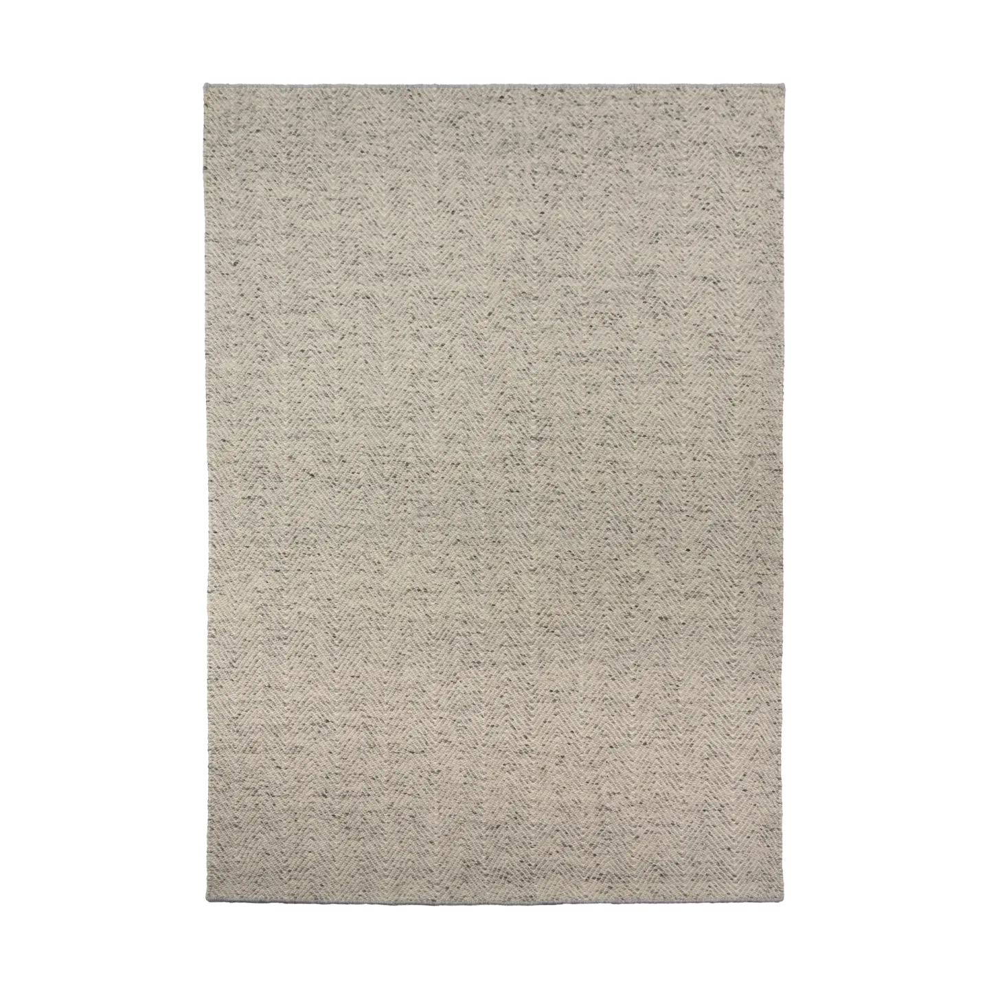 Scandi Living Furrow ullmatta naturvit/grå 170x240 cm