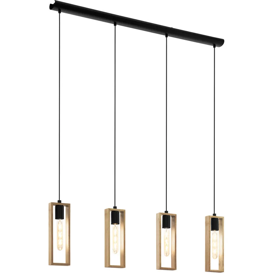 Eglo Pendellampe Littleton Schwarz Stahl 5.5 cm 110 cm