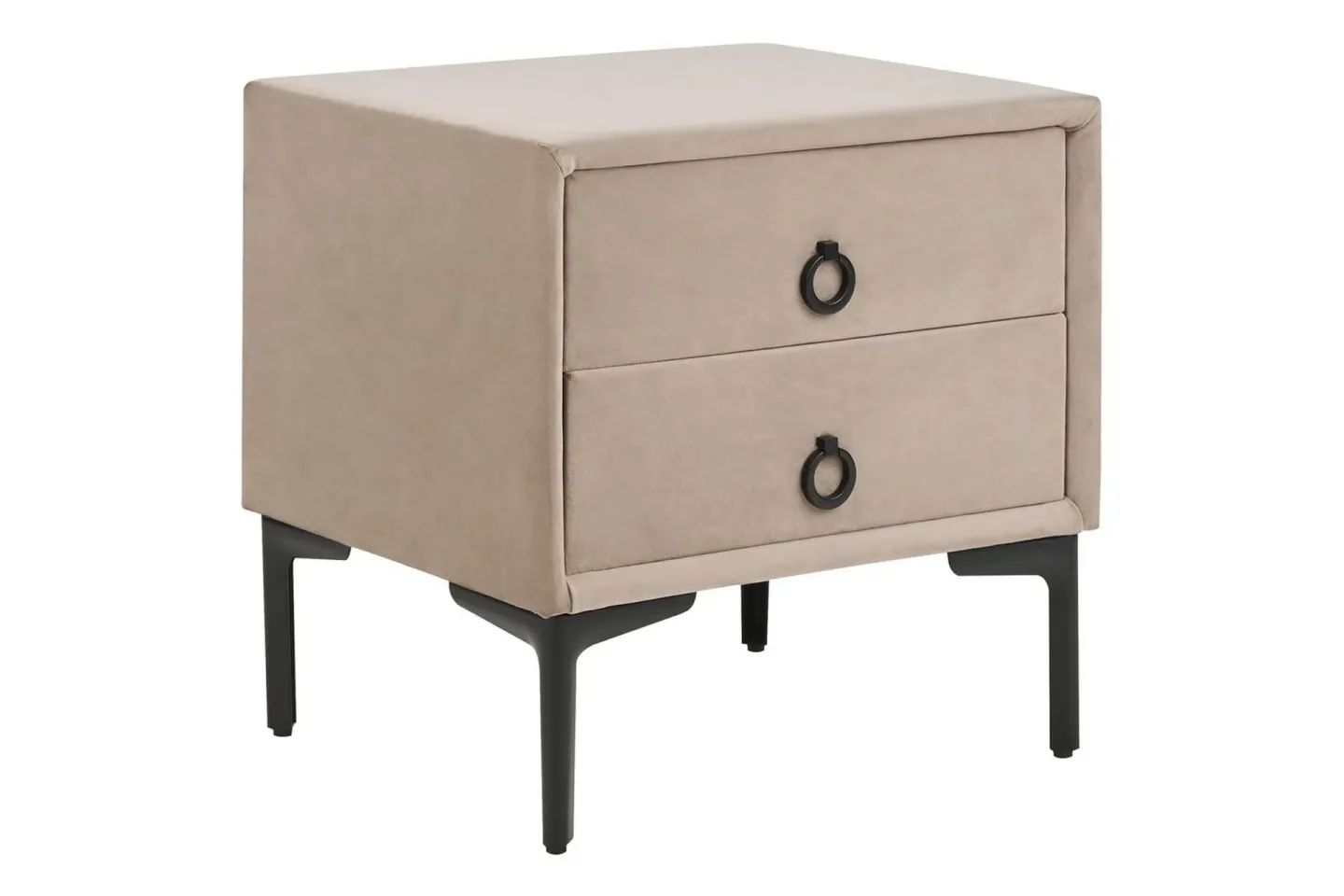 Sängbord Sezanne Beige, grå, svart - Beige, grå, svart