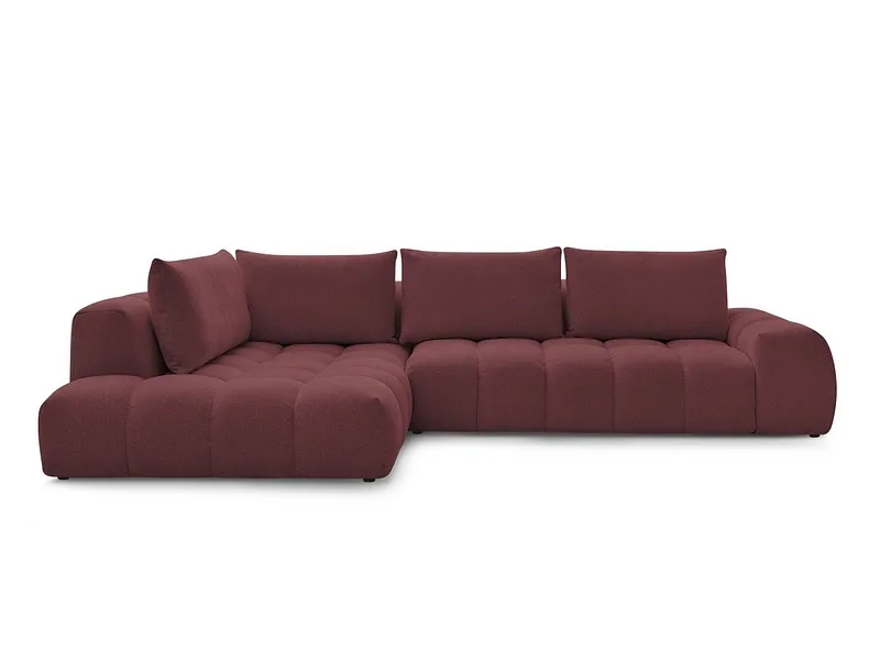 Ecksofa BOBOCHIC EVEREST Stoff chiniert rot