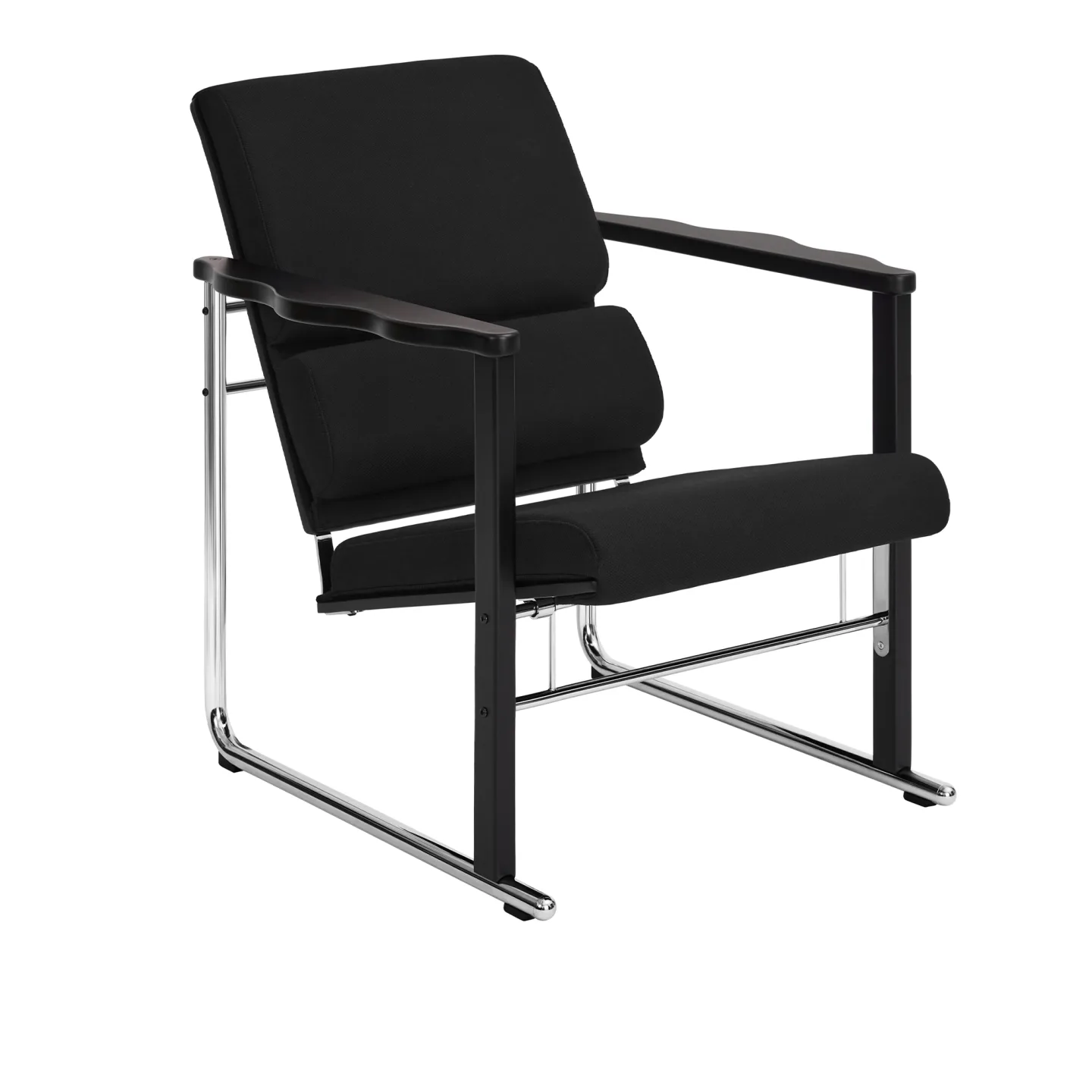 HEM - Experiment Lounge Chair 502, Black/Black - Fåtöljer - Flerfärgad - Metall/Trä/Skum