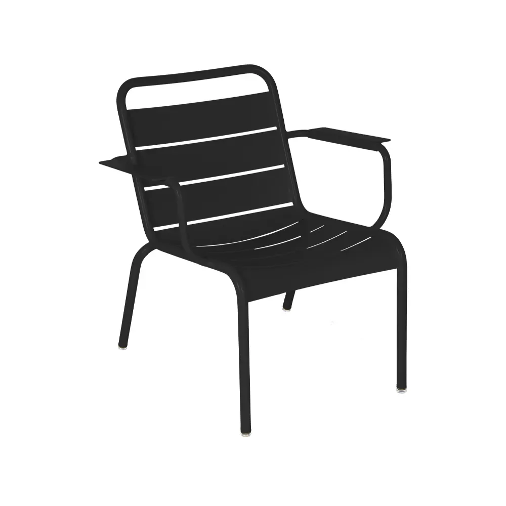 Fermob Luxembourg loungefåtölj Liquorice (svart)