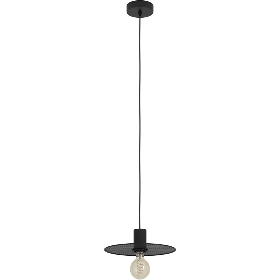 Eglo Pendellampe Ikeston Schwarz Stahl 110 cm