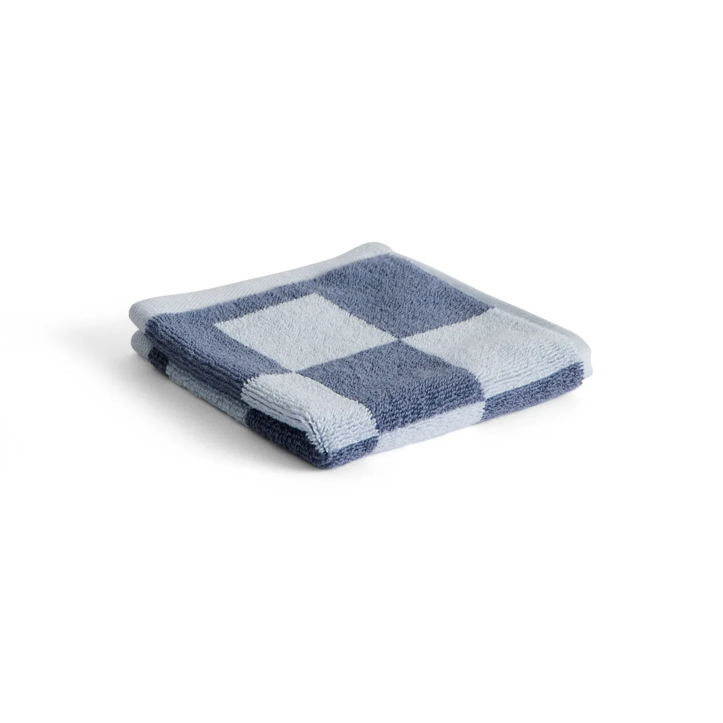 HAY Check Handtuch 30 x 30cm Steel blue