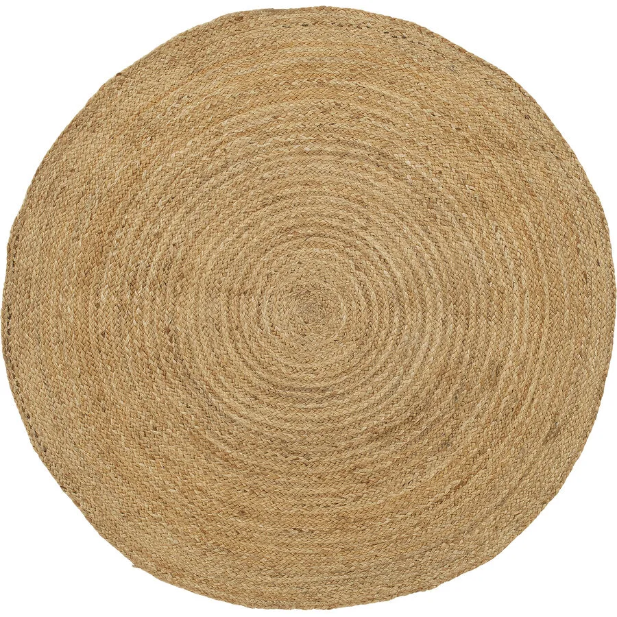Teppich Omara Natur Einfarbig Jute 150 x 150 cm