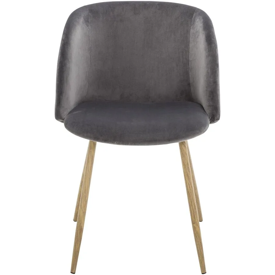 Schalenstuhl Yves Grau Polyester 55 cm
