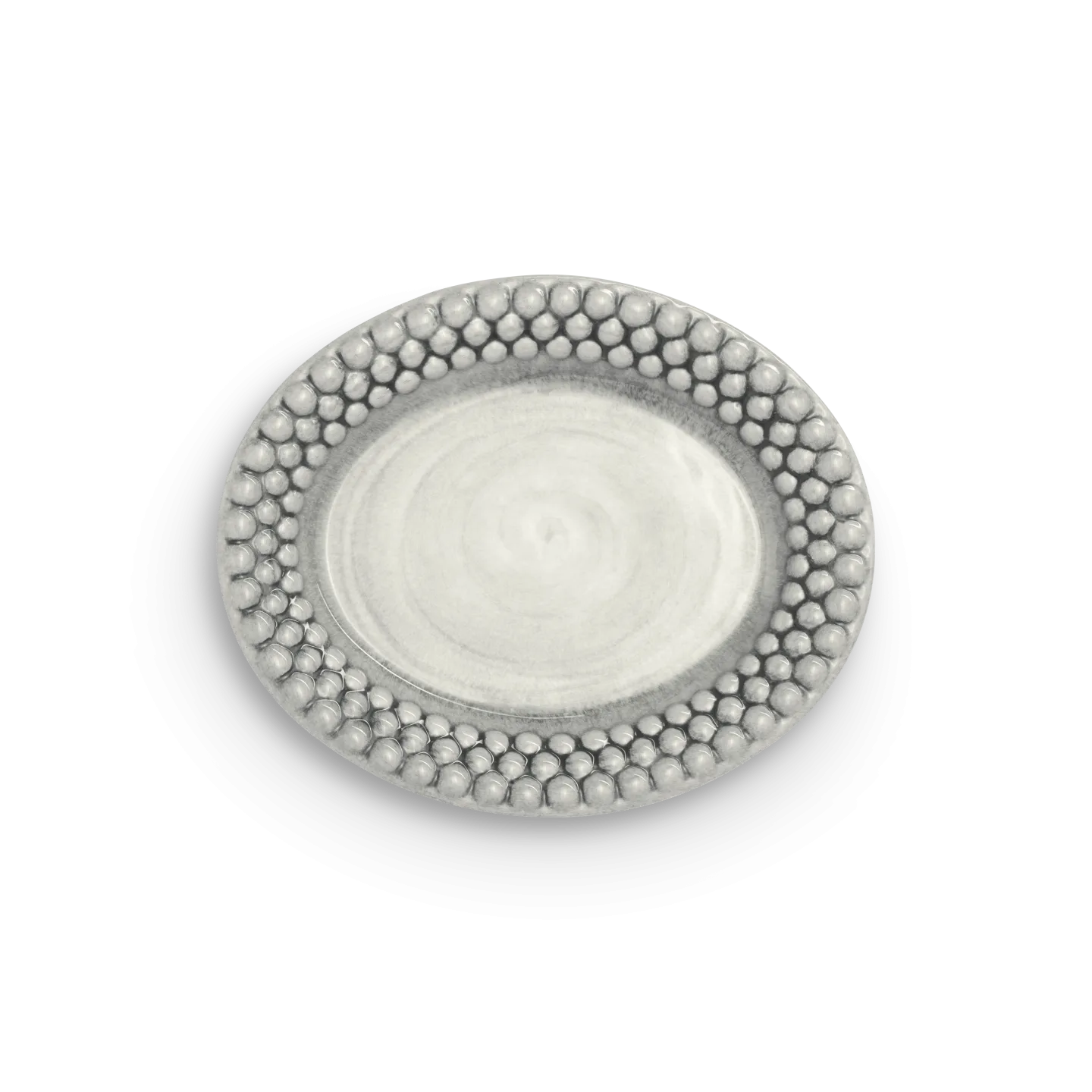 Mateus - Bubbles Tallrik 20x16cm Grå - Mattallrikar - Grå - Sten