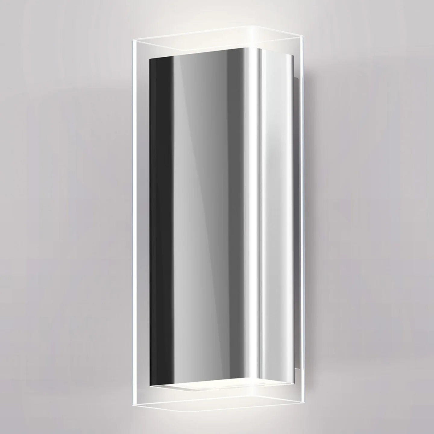 Rod LED Vägglampa M Chrome - Serien Lighting Rod Wall - Vardagsrum - Design - Glas - Med flera ljuskällor