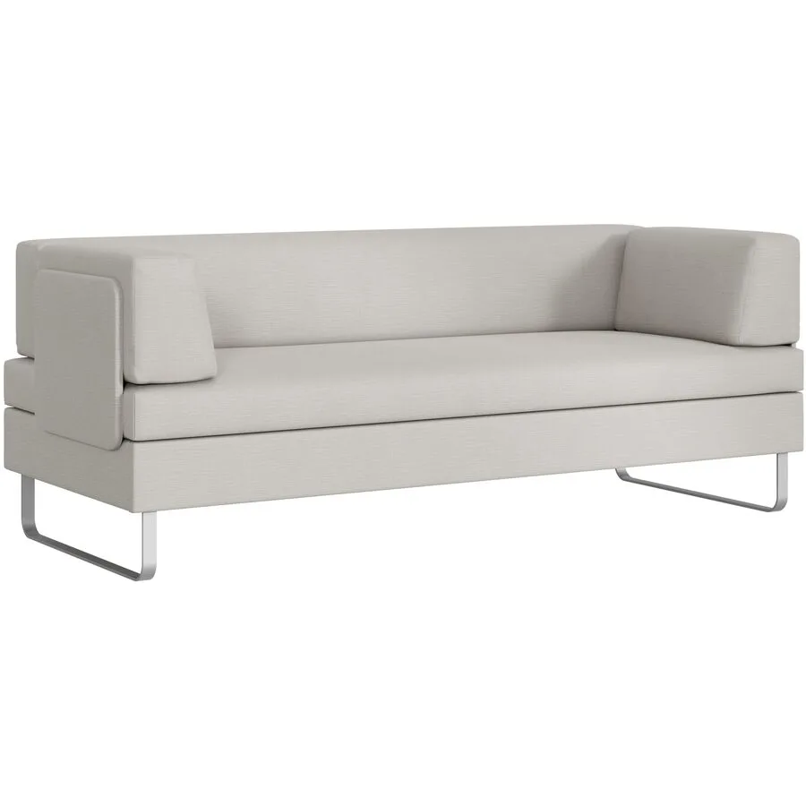 SWISS PLUS Bettsofa Bed for Living Doppio steingrau Stoff B 205 T 165 cm Ausziehbar/Ausklappbar - Möbel Konfigurator: Traummöbel individuell