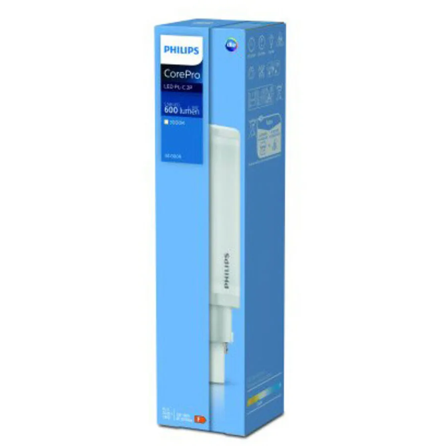 Leuchtmittel Philips Glas G24d-1 5.9 W - Farbe: Weiss matt - LED - Lichtfarbe: Helles Neutralweiss - LED Leuchtmittel