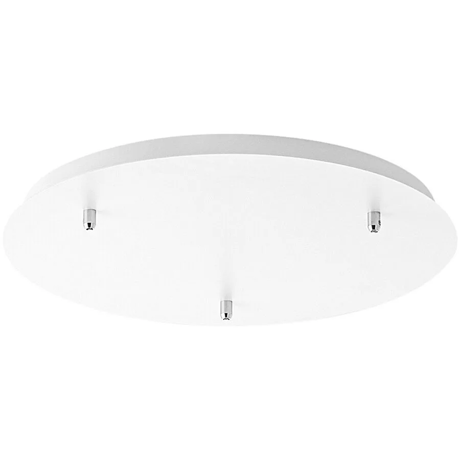 Giberti Luce Baldachin Rosone Weiss Metall 50 cm
