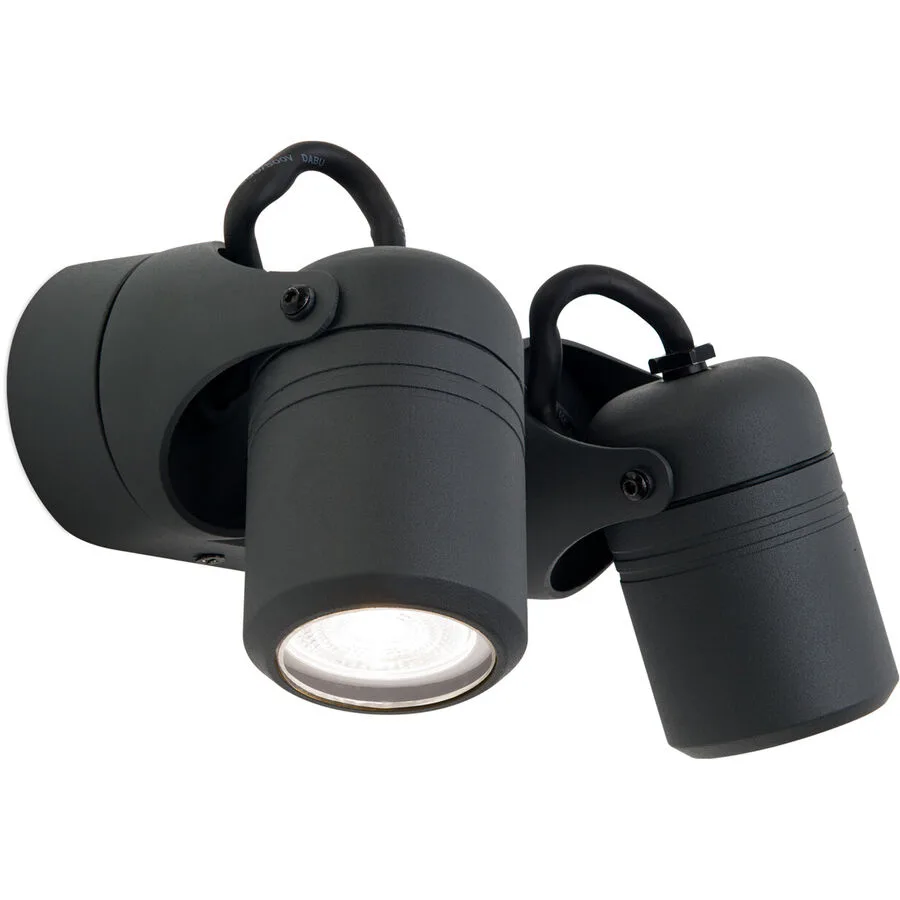 Wandlampe aussen Vision Grau Aluminium 16 cm - Farbe: anthrazit