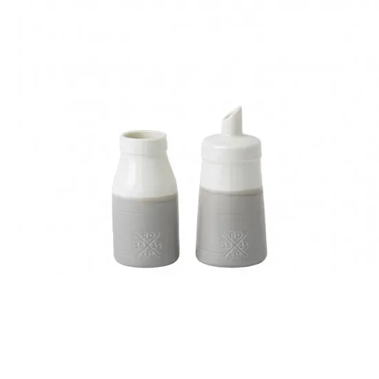 Royal Doulton Coffee Studio Zucker- und Milch-Set Weiß-grau