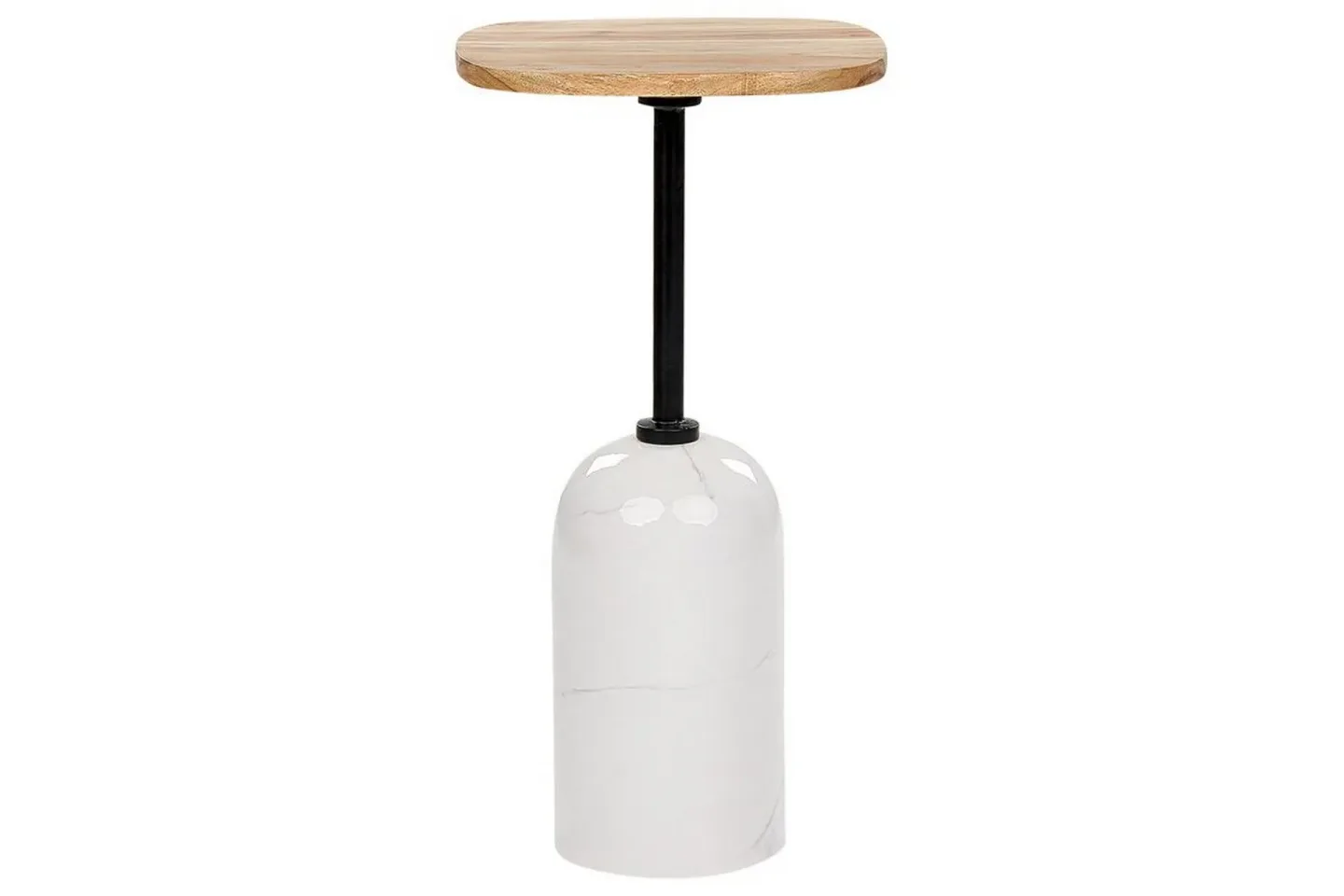 Faust Sidobord 30 cm - Vit/Ljust trä