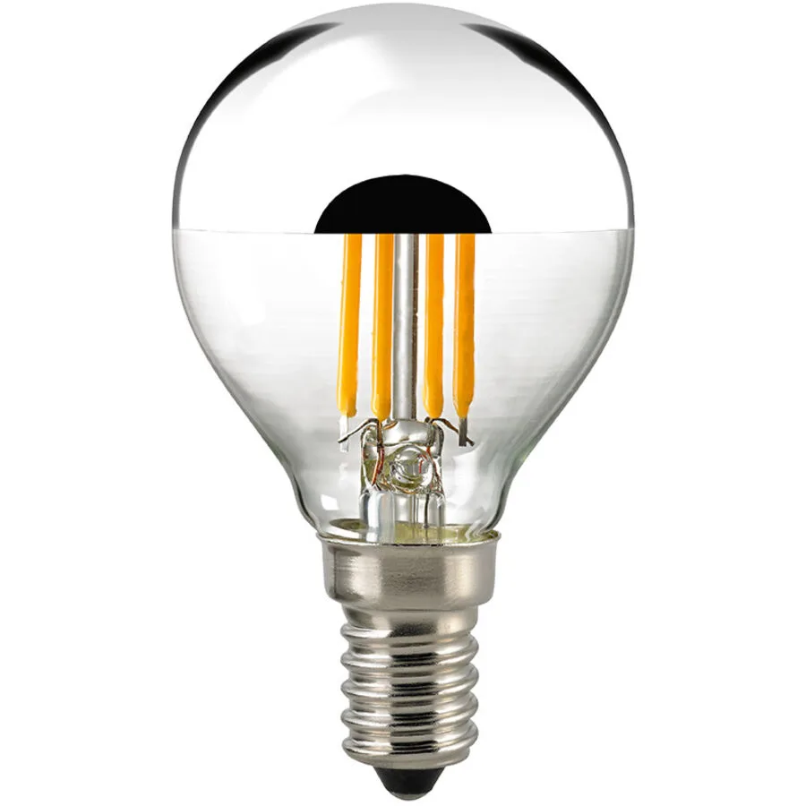 Bulbs Leuchtmittel Liun Glas E14 4.5 W - Farbe: silber - LED - LED Leuchtmittel
