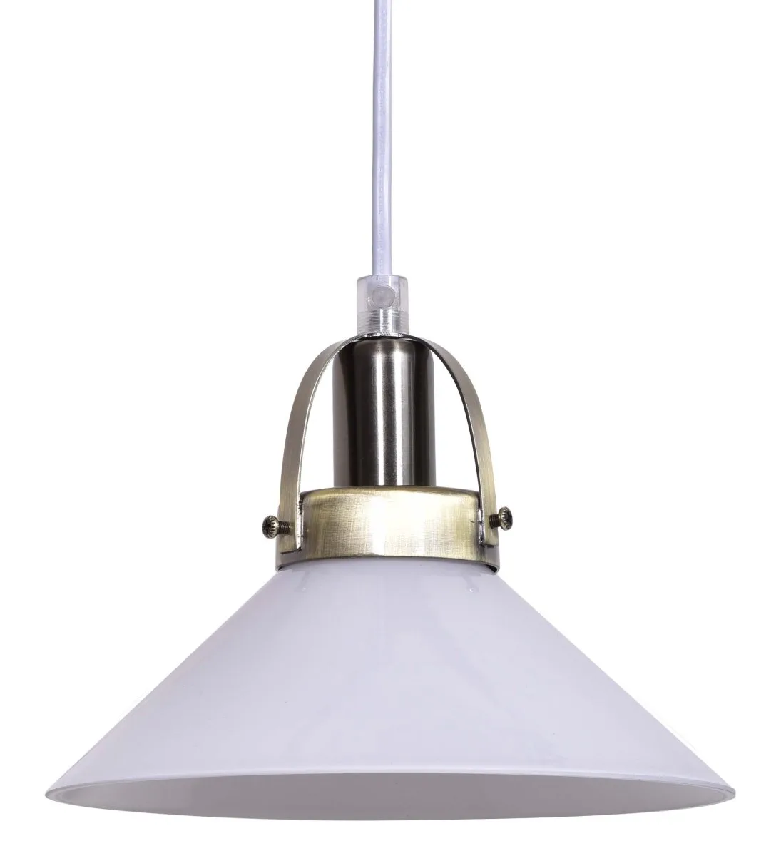 Lampan - Mäster Ø20 - Fönsterlampa - Antikmässing/vit