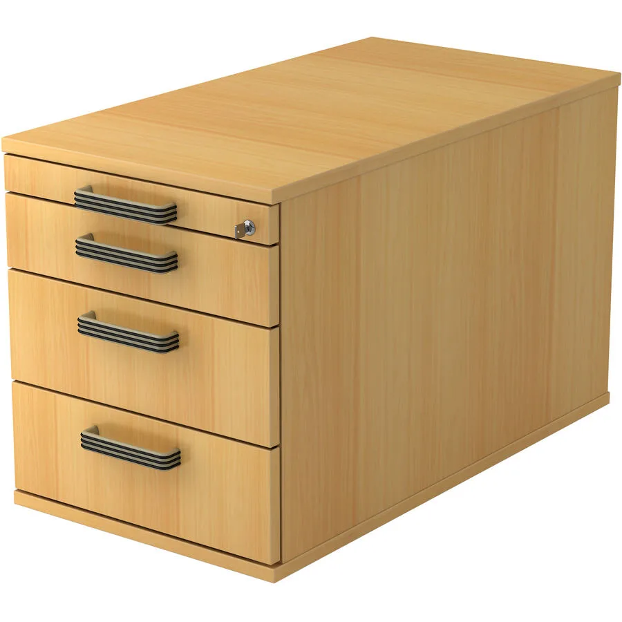 Rollcontainer Office buche Holzwerkstoff B 42.8 cm H 51.2 cm