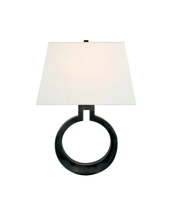 Ring Form Wall Sconce Bronze L