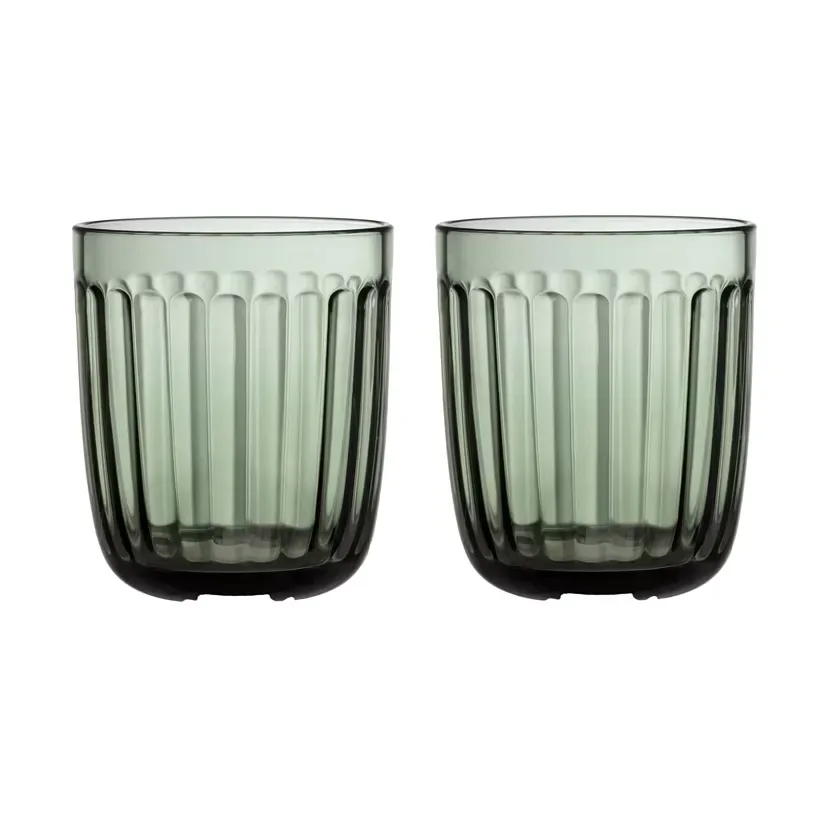 Iittala Raami Wasserglas 26 cl 2er-Pack Tannengrün