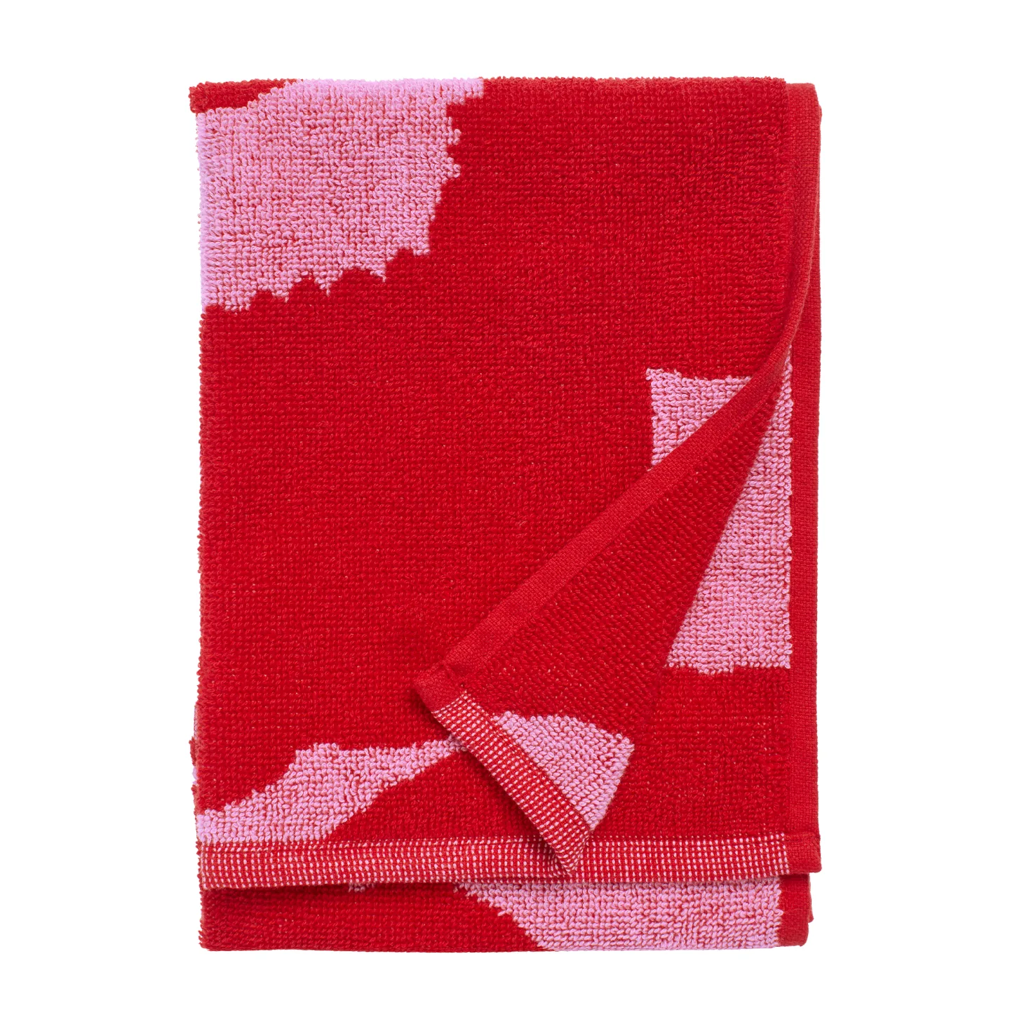 Marimekko - Unikko gästhandduk 30x50 cm Pink Red - Handdukar och badlakan - Maija Isola